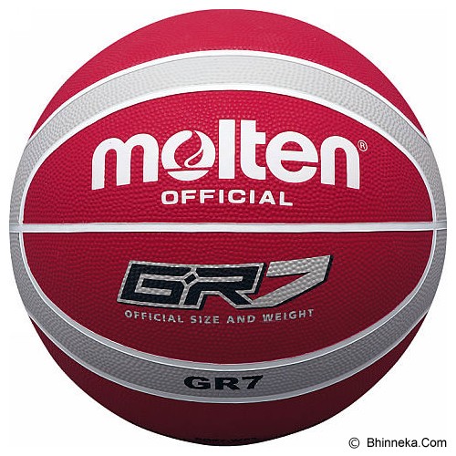 MOLTEN Bola Basket #7 Size 7 BGR7 - Wine/Red/Silver